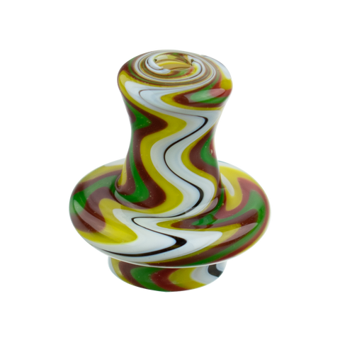 Yellow Swirl Cap + 2 pearls  (BX155A)