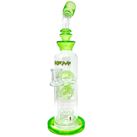 12" AFM Glass Big Swiss Perc Straight Dab Rig