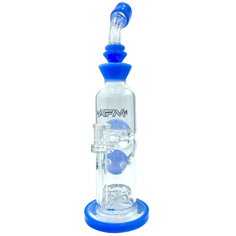 12" AFM Glass Big Swiss Perc Straight Dab Rig