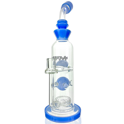 12" AFM Glass Big Swiss Perc Straight Dab Rig