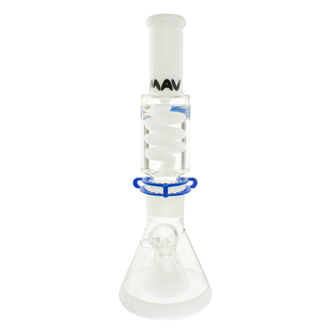 White Slitted Pyramid Beaker Freezable Coil System