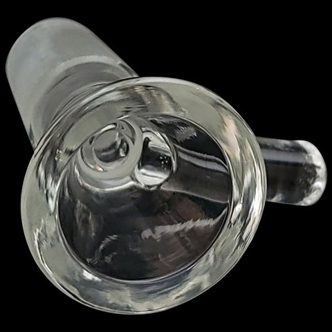 Funnel glass on glass 14mm bowl with handle
