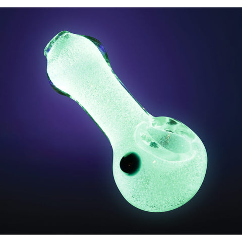 Glow Spoon Hand Pipe w/ Marble - 3"