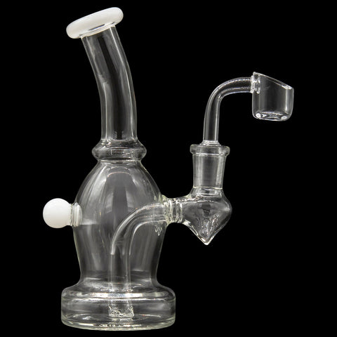 Glassic Curved Body Dab Rig with Colored Accents