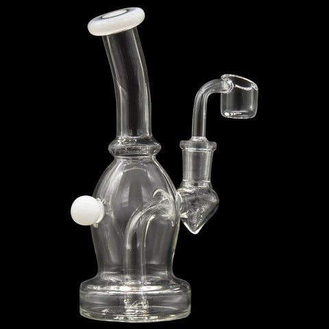 Glassic Curved Body Dab Rig with Colored Accents