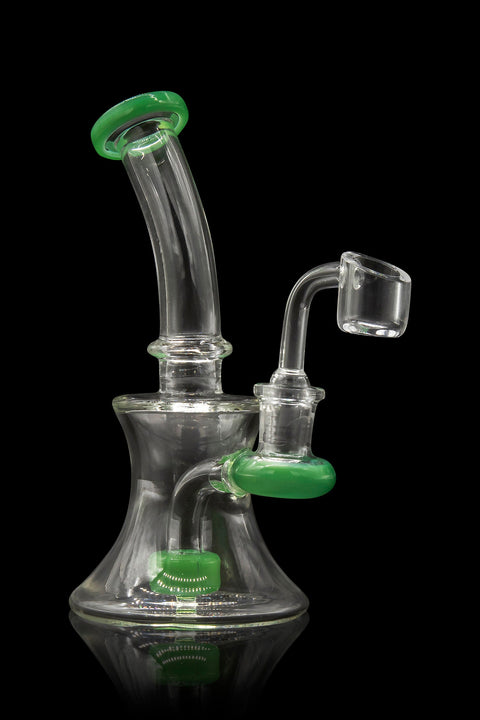 Glassic Hourglass Dab Rig with Color Accents