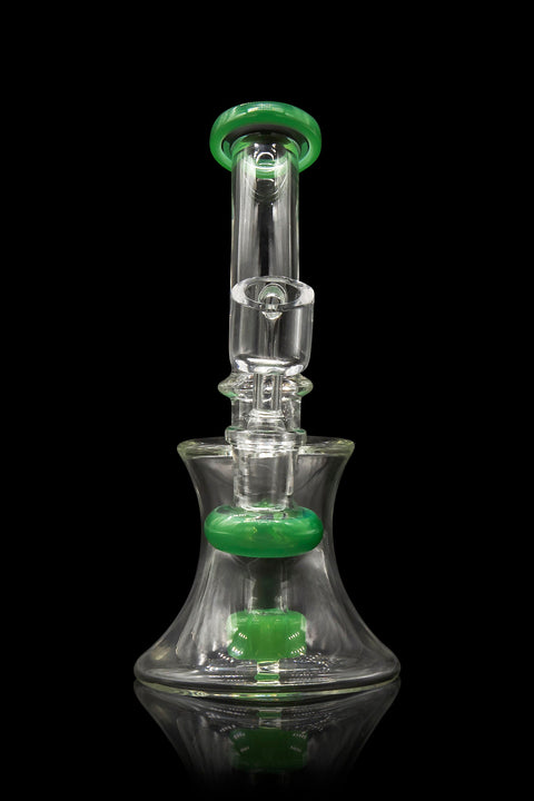 Glassic Hourglass Dab Rig with Color Accents