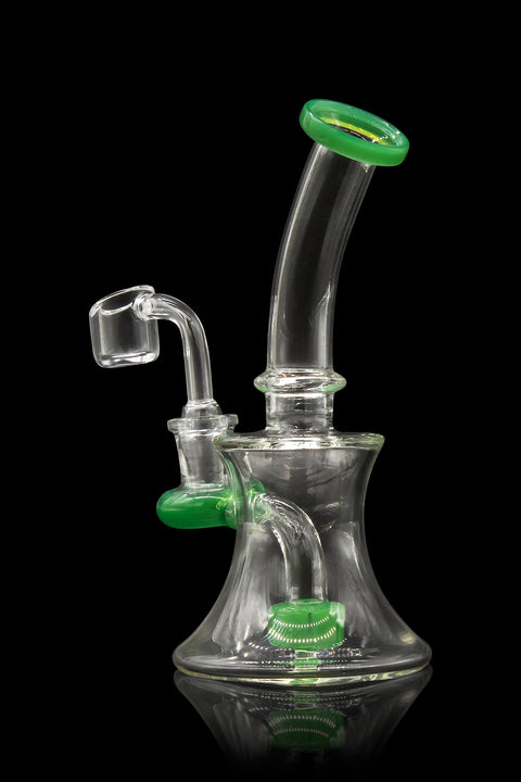 Glassic Hourglass Dab Rig with Color Accents