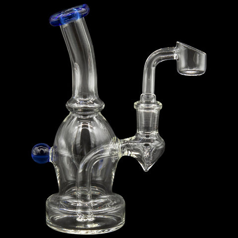 Glassic Curved Body Dab Rig with Colored Accents