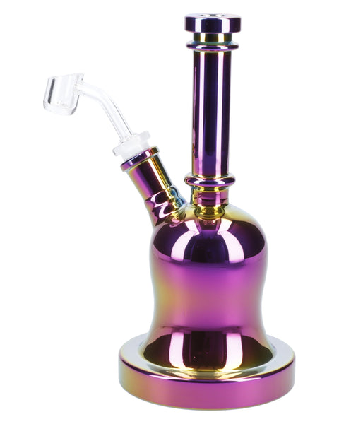 Dab Rig w/Quartz Bell-Shaped-Assorted-8.8in