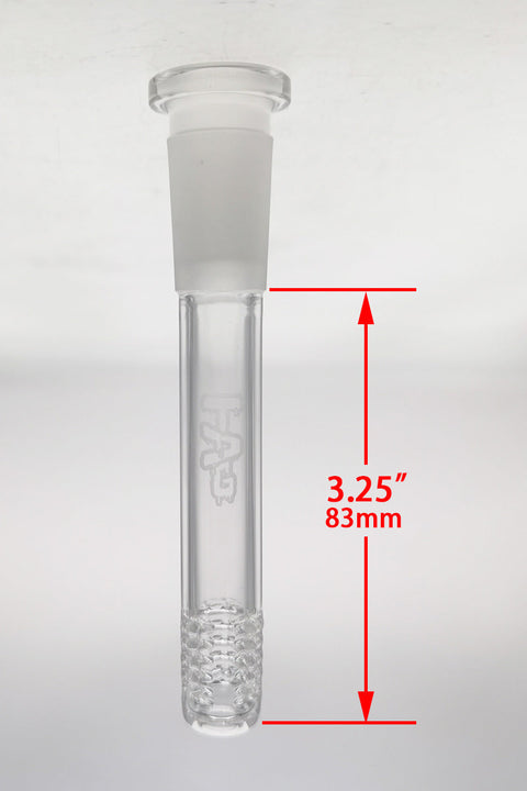 TAG - 18/14MM 6 Row x 3 (54 Hole) Open End Gridded Super Slit Downstem (5.50")