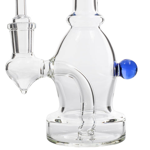 Glassic Curved Body Dab Rig with Colored Accents