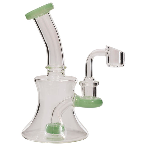 Glassic Hourglass Dab Rig with Color Accents