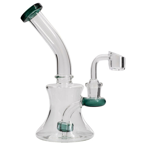 Glassic Hourglass Dab Rig with Color Accents