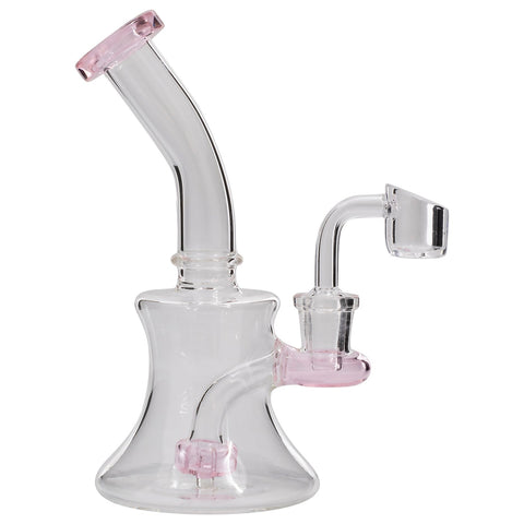 Glassic Hourglass Dab Rig with Color Accents