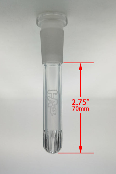 TAG - 18/14MM Closed End Rounded Super Slit Showerhead Downstem