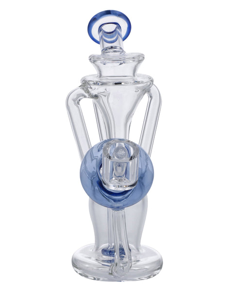 Bent Neck Dab Rig Recycler-Blue-6in(RCL-S-034B)