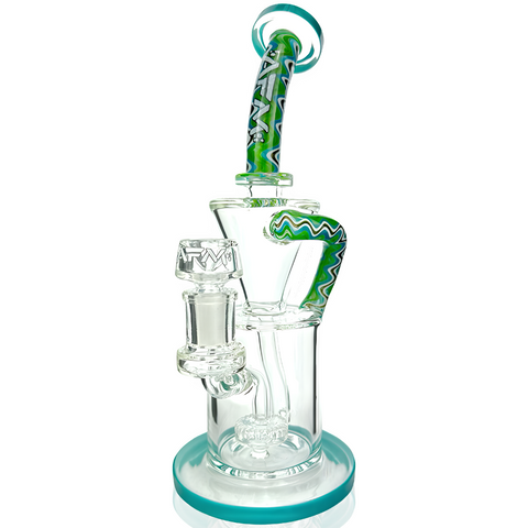 10" AFM Glass Drain Incycler Reversal Showerhead Dab Rig