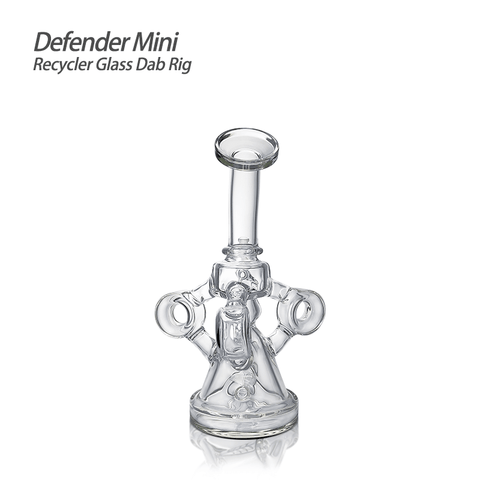 Waxmaid 6.14 Inch Defender Mini Recycler Glass Dab Rig