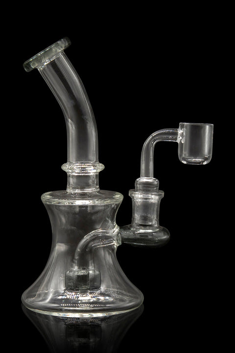 Glassic Hourglass Dab Rig with Color Accents