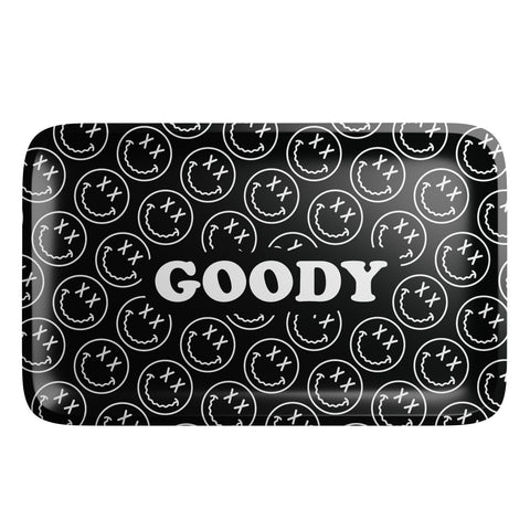 Goody Glass - Black Pattern Face Rolling Tray