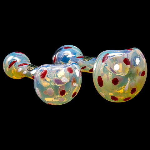 "Polka Dot" Glass Spoon Pipe