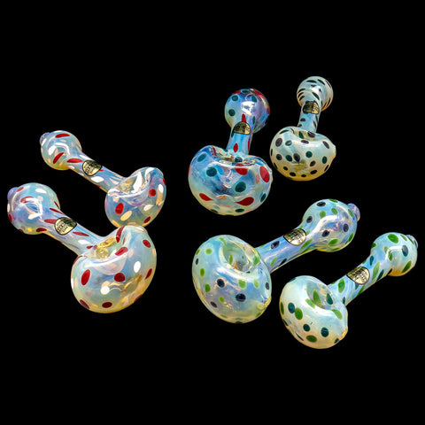 "Polka Dot" Glass Spoon Pipe