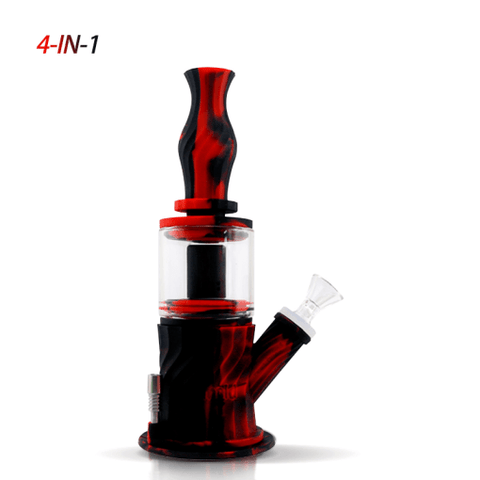 Waxmaid 4 in 1 Double Percolator Silicone Water Pipe