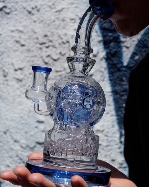 9" AFM Swiss Shower-Head Perc Glass Dab Rig