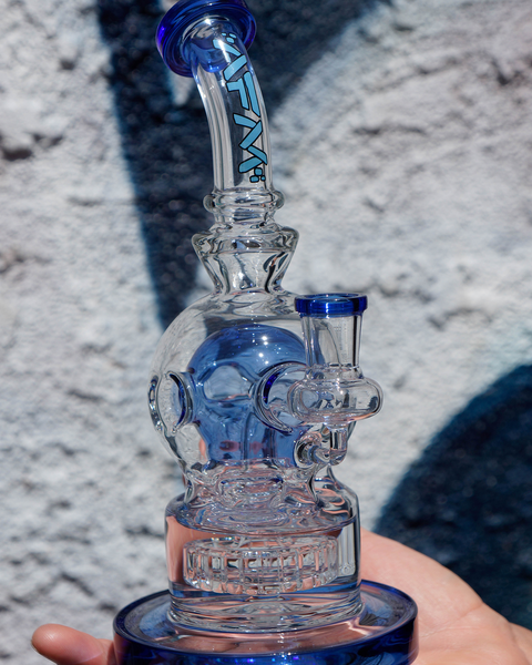 9" AFM Swiss Shower-Head Perc Glass Dab Rig