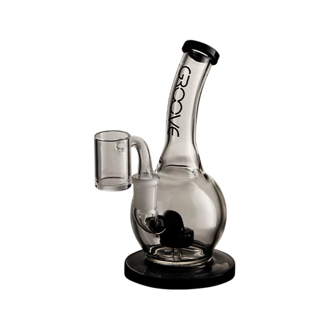 Groove Bubbler Rig With Base Water Pipe 7"