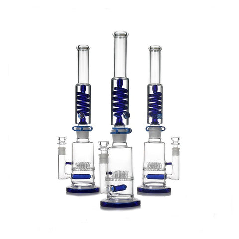 1Stop Glass 19 Inch Coiled Glycerin Bong - Specialty Collection