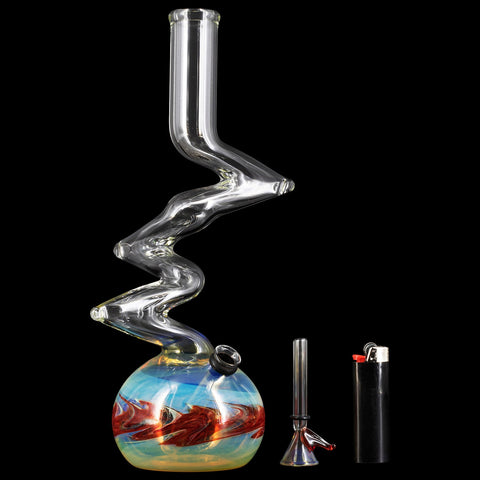 "Switchback" Bubble Base Bong