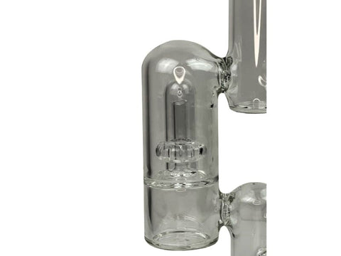 Daze Glass - 14" Rocket Ship Dual Showerhead Perc Glass Water Pipe